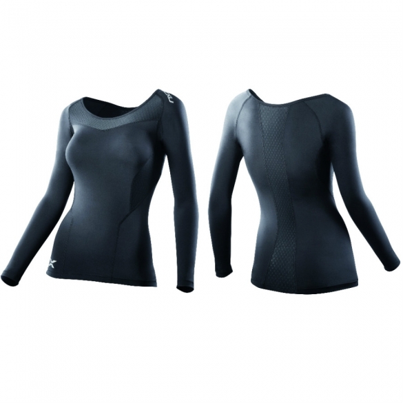 2XU compressie top L/S zwart dames WA2270aBLKBLK